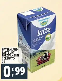 Deco Supermercati Bayernland latte uht parzialmente scremato offerta