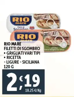 Deco Supermercati Rio mare filetti di sgombro offerta
