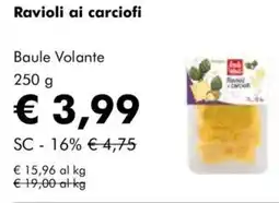 NaturaSì Ravioli ai carciofi baule volante offerta