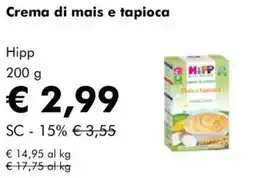 NaturaSì Crema di mais e tapioca hipp offerta