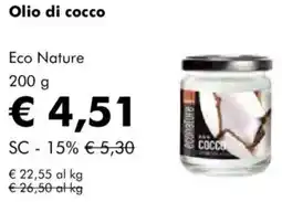 NaturaSì Olio di cocco eco nature offerta