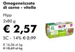 NaturaSì Omogeneizzato di carne - vitello Hipp offerta