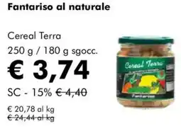 NaturaSì Fantariso al naturale cereal terra sgocc offerta