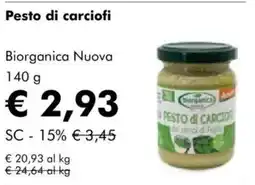NaturaSì Pesto di carciofi biorganica nuova offerta