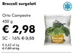 NaturaSì Broccoli surgelati Orto Campestre offerta
