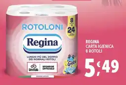 Deco Supermercati Regina carta igienica 8 rotoli offerta