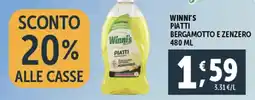 Deco Supermercati Winni's piatti bergamotto e zenzero offerta