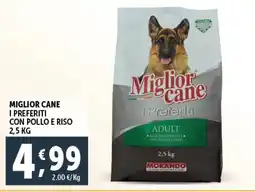 Deco Supermercati Miglior cane i preferiti con pollo e riso offerta