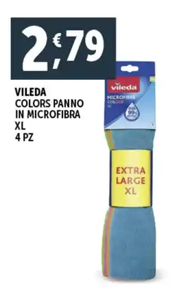 Deco Supermercati Vileda colors panno in microfibra xl offerta
