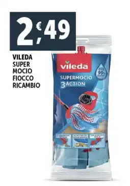 Deco Supermercati Vileda super mocio fiocco ricambio offerta
