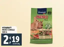 Deco Supermercati Vitakraft menù conigli offerta