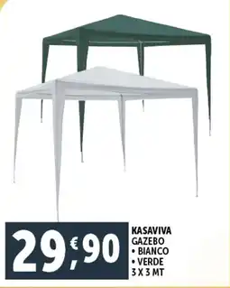 Kasaviva gazebo bianco verde