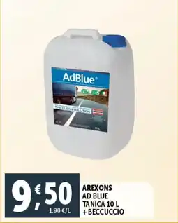 Deco Supermercati Arexons ad blue tanica + beccuccio offerta