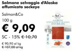 NaturaSì Salmone selvaggio d'alaska affumicato sockeye salmon&co offerta