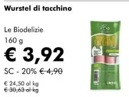 NaturaSì Wurstel di tacchino Le Biodelizie offerta