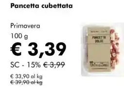 NaturaSì Pancetta cubettata Primavera offerta