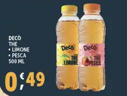 Deco Supermercati Decò the limone pesca offerta