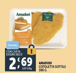 Deco Supermercati Amadori cotoletta sottile offerta