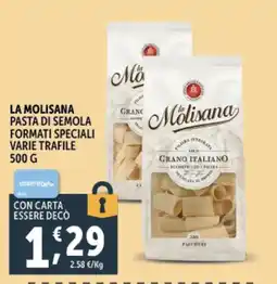 Deco Supermercati La molisana pasta di semola formati speciali varie trafile offerta