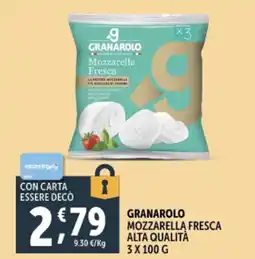 Deco Supermercati Granarolo mozzarella fresca alta qualità offerta