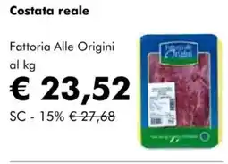 NaturaSì Costata reale Fattoria Alle Origini al kg offerta