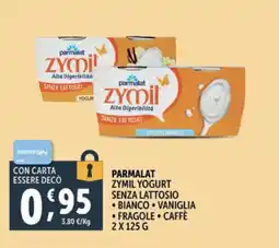 Deco Supermercati Parmalat zymil yogurt senza lattosio offerta