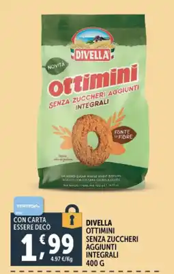 Deco Supermercati Divella ottimini senza zuccheri aggiunti integrali offerta