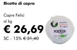 Ricotta di capra Capre Felici al kg
