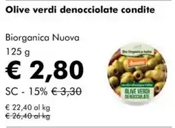 Olive verdi denocciolate condite Biorganica Nuova