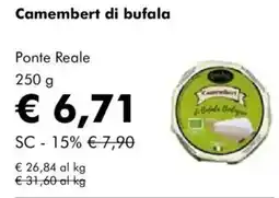 NaturaSì Camembert di bufala ponte reale offerta