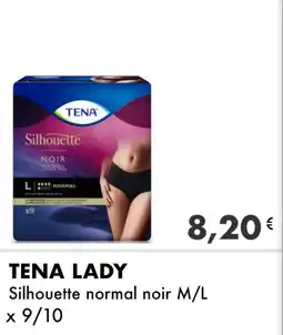 Iper Tosano TENA LADY Silhouette normal noir M/L offerta
