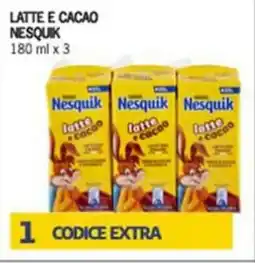 Iper Tosano Latte e cacao NESQUIK offerta