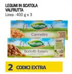 Iper Tosano Legumi in scatola VALFRUTTA offerta