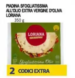 Iper Tosano Piadina sfogliatissima all'olio extra vergine d'oliva LORIANA offerta