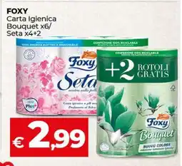 Coop FOXY Carta Igienica Bouquet x6/Seta x4+2 offerta