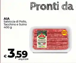 Coop AIA Salsiccia di Pollo, Tacchino e Suino offerta