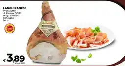Coop LANGHIRANESE Prosciutto di Parma DOP offerta