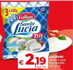 Coop Galbani Santa Lucia Mozzarella offerta