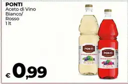 Coop PONTI Aceto di Vino Bianco/Rosso offerta