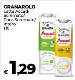 Coop GRANAROLO Latte Accadì offerta