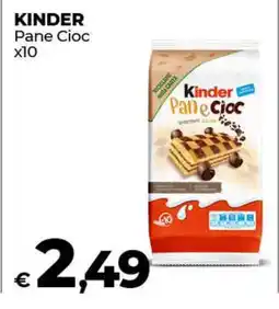 Coop KINDER Pane Cioc x10 offerta