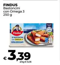 Coop FINDUS Bastoncini con Omega 3 250 g offerta