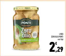 Conad LINEA ZERO OLIO PONTI offerta