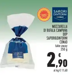 Conad Mozzarella di Bufala Campana DOP Sapori&Dintorni Conad offerta