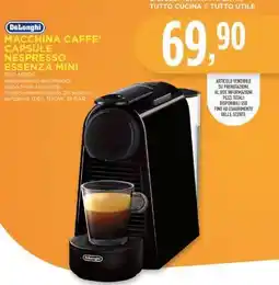 Conad DeLonghi Macchina Caffè Capsule Nespresso Essenza Mini offerta
