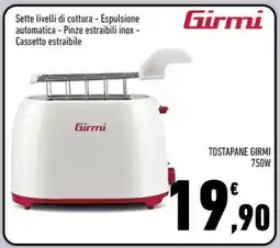 Conad Superstore TOSTAPANE GIRMI 750W offerta