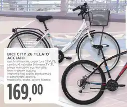 Conad BICI CITY 26 TELAIO ACCIAIO offerta