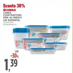 Conad CONAD LINEA CONTENITORI PER ALIMENTI offerta