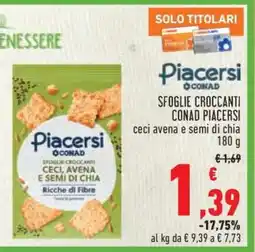 Conad Sfoglie Croccanti Conad Piacersi offerta