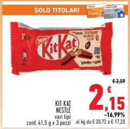 Conad Kit Kat Nestlé offerta